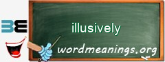 WordMeaning blackboard for illusively